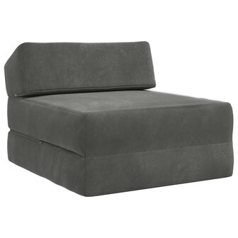 Vouwbare Bankbed Donkergrijs 60 x 70 x 41 cm Stof 2