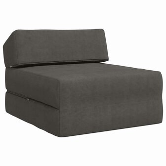 Vouwbare Bankbed Donkergrijs 60 x 70 x 41 cm Stof 2