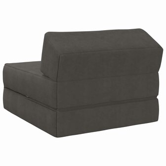 Vouwbare Bankbed Donkergrijs 60 x 70 x 41 cm Stof 5