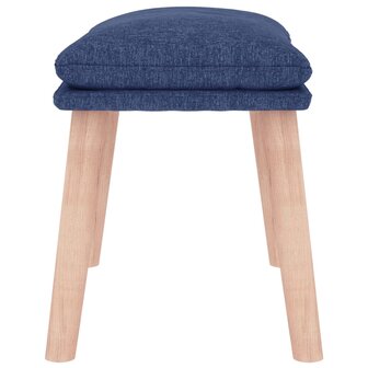 Voetenbank 45x29,5x35 cm stof blauw 4