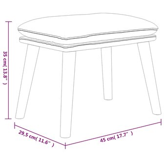 Voetenbank 45x29,5x35 cm fluweel donkergroen 6