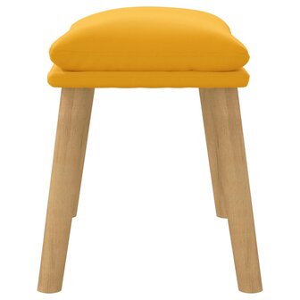 Voetenbank 45x29,5x35 cm fluweel mosterdgeel 4