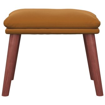 Voetenbank 45x29,5x35 cm fluweel bruin 3