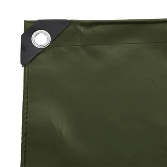 Zeil 650g / m&sup2; Olijf Groen 1 x 2,5 m Canvas met PVC-coating 7