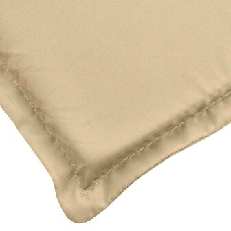 Terrasstoelkussen (75+105) x 50 x 4 cm stof gem&ecirc;leerd beige 6