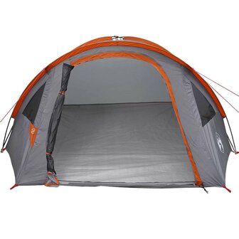 Camping Tent 4-persoons 308 x 268 x 130 cm Grijs en oranje 4