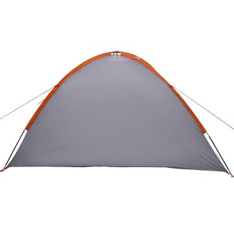 Camping Tent 4-persoons 308 x 268 x 130 cm Grijs en oranje 6