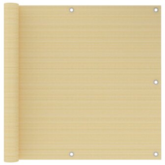 Balkonscherm 90x300 cm HDPE beige 1