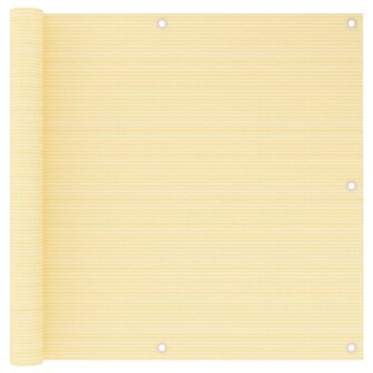 Balkonscherm 90x600 cm HDPE beige 1