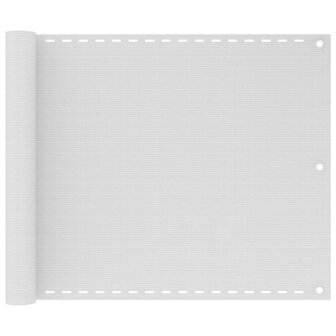 Balkonscherm HDPE 75x400 cm wit 1