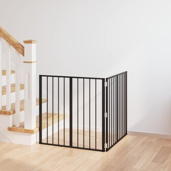 Hondenhek 2 pcs Zwart 80 x 80 cm Gegalvaniseerd staal 1