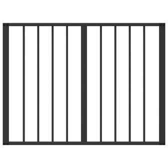 Hondenhek 2 pcs Zwart 80 x 60 cm Gegalvaniseerd staal 5