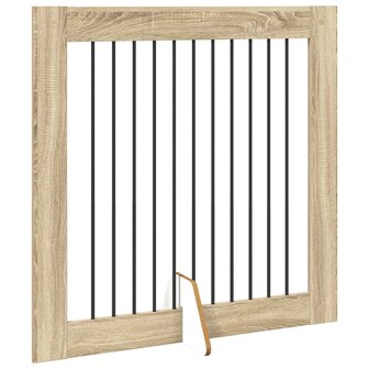 Hondenhekje met standaards 2 pcs Sonoma Eiken 100 x 100 cm 5