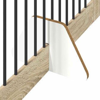Hondenhekje met standaards 2 pcs Sonoma Eiken 100 x 100 cm 7