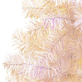 Kunstkerstboom met iriserende uiteinden 180 cm PVC wit 4