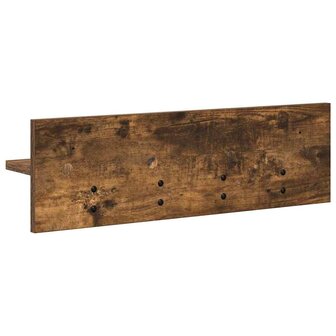 Wandgemonteerde kapstok Gerookt eiken 60 x 10,5 x 18 cm 7