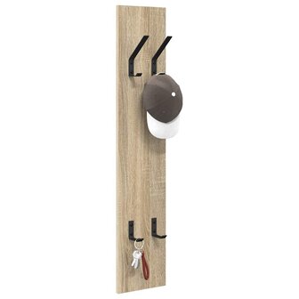 Wandgemonteerde kapstok Sonoma eiken 20 x 1,5 x 100 cm 3