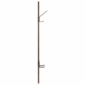 Wandgemonteerde kapstok Gerookt eiken 20 x 1,5 x 100 cm 6