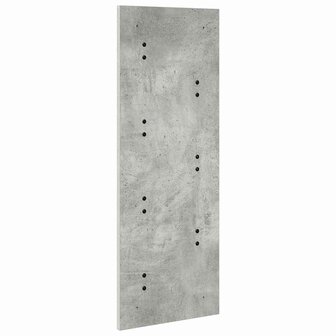 Wandgemonteerde kapstok met opslag Beton Grijs 30 x 1,5 x 80 cm 7