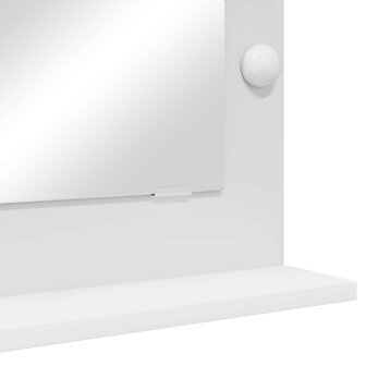 Make-up spiegel Wit 70 x 50 x 18 cm Glas en Hout met Kunststof 7