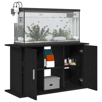 Aquariumstandaard Zwart Eiken 101x41x58 cm Bewerkt Hout 4