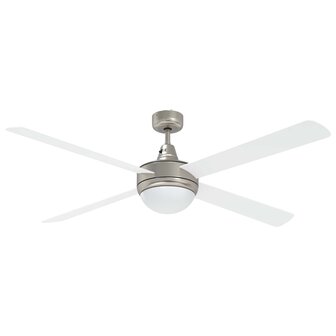 Plafondventilator met licht en afstandsbediening &Oslash; 130 cm Wit 6