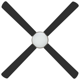 Plafondventilator met licht en afstandsbediening &Oslash; 130 cm Zwart 4