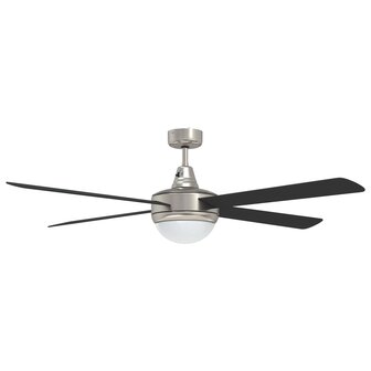 Plafondventilator met licht en afstandsbediening &Oslash; 130 cm Zwart 5