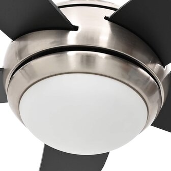 Plafondventilator met licht en afstandsbediening &Oslash; 130 cm Zwart 7