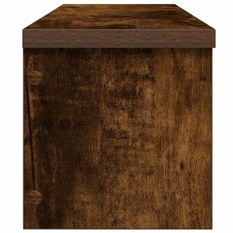 Keukenrek stapelbaar 60x15x16 cm bewerkt hout gerookt eiken 4