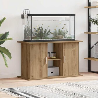 Aquariumstandaard Artisan Eikenhout 101x41x58 cm Bewerkt Hout 1