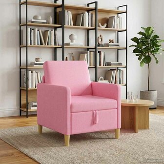 Bank met opslag Roze 72 x 78 x 87 cm Polyester 1