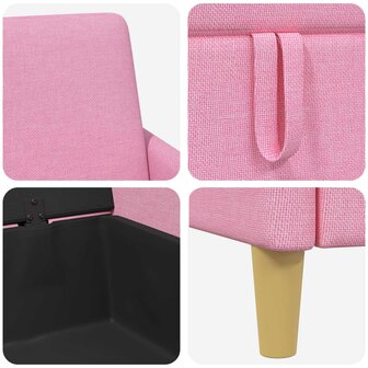Bank met opslag Roze 72 x 78 x 87 cm Polyester 7