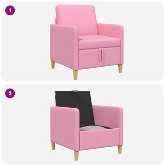 Bank met opslag Roze 72 x 78 x 87 cm Polyester 8