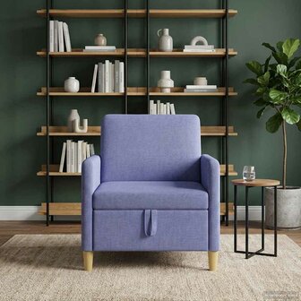 Bank met opslag Jeans Blauw 72 x 78 x 87 cm Polyester 1