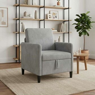 Bank met opslag Lichtgrijs 72 x 78 x 87 cm Polyester 3