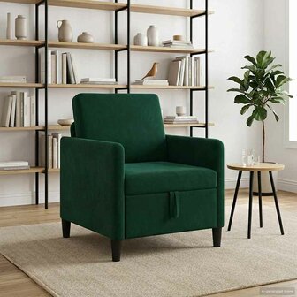 Bank met opslag Donkergroen 72 x 78 x 87 cm Polyester 1