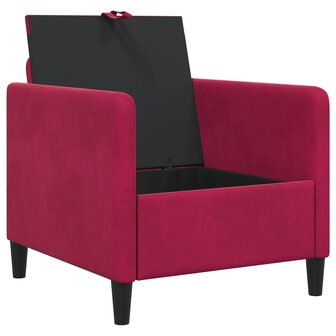 Bank met opslag Wijnrood 72 x 78 x 87 cm Polyester 4