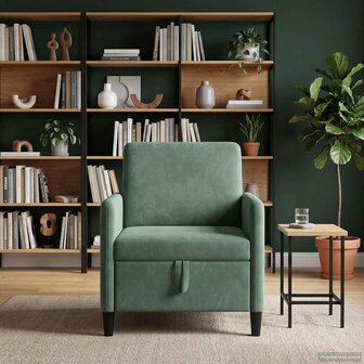 Bank met opslag Zeegroen 72 x 78 x 87 cm Polyester 1