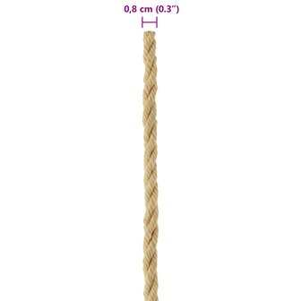Boottouw 25 m 0.8 Naturel PP 7