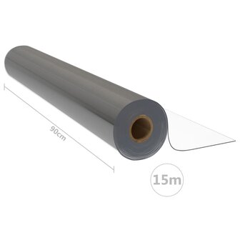 Tafelbeschermerrol 0,9x15 m 1,6 mm PVC transparant 6