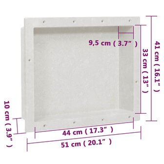 Douchenis 41x51x10 cm matwit 8