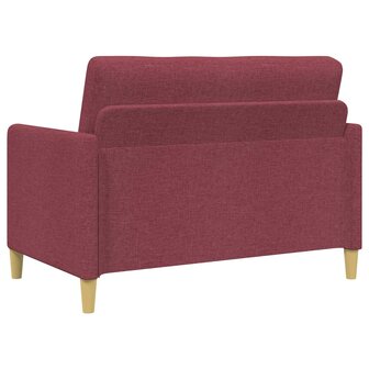 Bankenset met opbergruimte 2 pcs Wijnrood Polyester 4