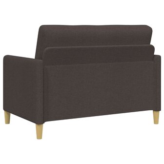 Bankenset met opbergruimte 2 pcs Donkerbruin Polyester 4