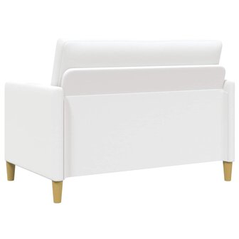 Bankenset met opbergruimte 2 pcs Wit Polyester 4