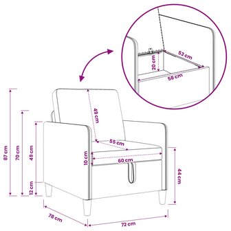 Bankenset met opbergruimte 2 pcs Wit Polyester 9