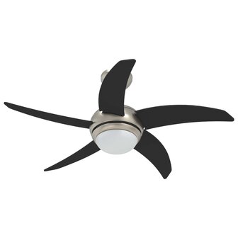 Plafondventilator met licht en afstandsbediening &Oslash; 110 cm Zwart 3
