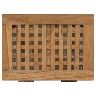 Wasmand Naturel 35 x 25 x 60 cm Massief Teakhout 6