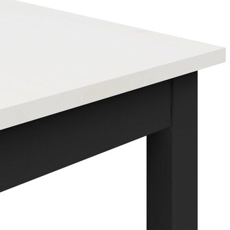 Eettafel Wit 110 x 55 x 75 cm Massief grenenhout 7