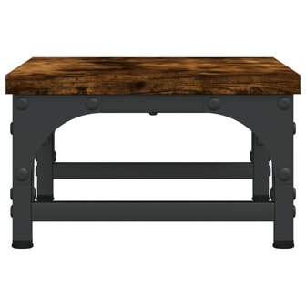 Monitorstandaard 37x23x14 cm bewerkt hout gerookt eikenkleurig 5